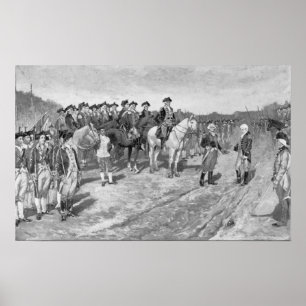 Poster A rendição de Cornwallis em Yorktown