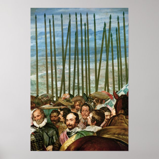 Poster A Renúncia de Breda, detalhes dos soldados (Frente)