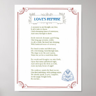 Póster A repetição do amor - um romântico, poema da