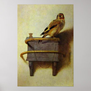Póster A reprodução da pintura Goldfinch