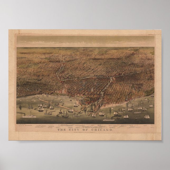 Poster A Reprodução de Chicago de 1892 (Frente)