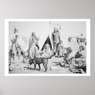 Poster A reserva de Sioux no pinho Ridge, South Dakota,
