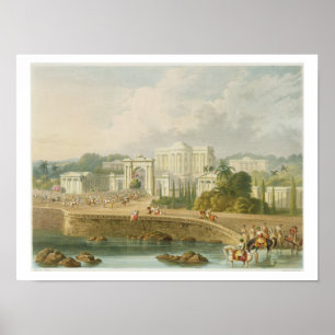 Póster A residência britânica em Hyderabad em 1813, de