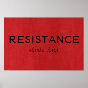 Póster A Resistência Começa Aqui em Foto de Textura de Li