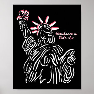 Poster A Resistência É Patriótica Tanque De 4 De Julho Re