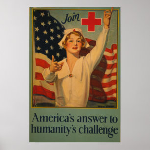 Poster A resposta de América ao desafio da humanidade