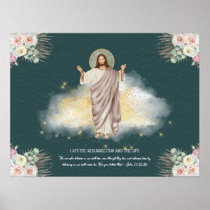 Poster A ressurreição de Jesus Cristo - Páscoa
