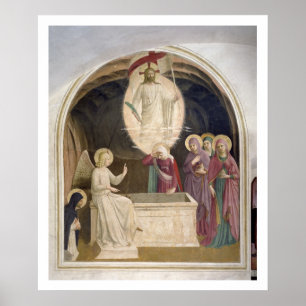 Poster A Ressurreição do Cristo e das Mulheres Piosas em