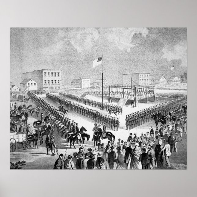 Póster A revolta Santee Sioux, Mankato, Minnesota, 186 (Frente)