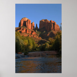 Poster A rocha vermelha de Sedona que cruza 1174