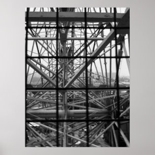 Póster "A Roda Maravilha B&W"