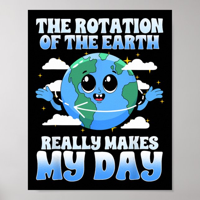Poster A Rotação Da Terra Faz O Meu Dia Sc (Frente)