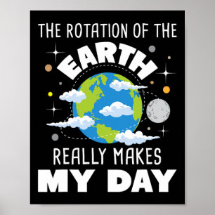 Poster A Rotação Da Terra Realmente Faz Meu Dia
