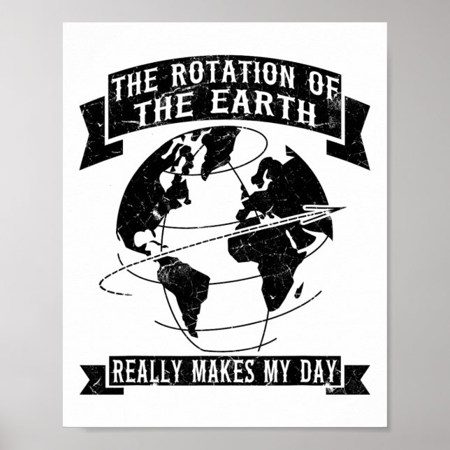 Poster A Rotação Da Terra Realmente Faz O Meu Dia1 (Frente)