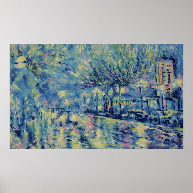 PÓSTER A RUA PRINCIPAL CHUVA NOITE (Frente)