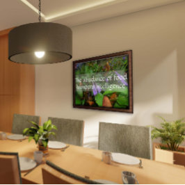 Poster A sabedoria latina cita a inteligência verde poste