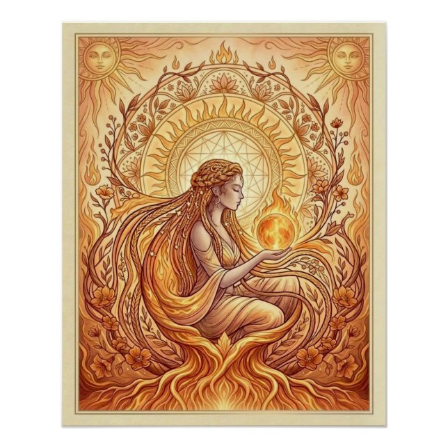 Póster A Sacerdotisa do Fogo  (Frente)