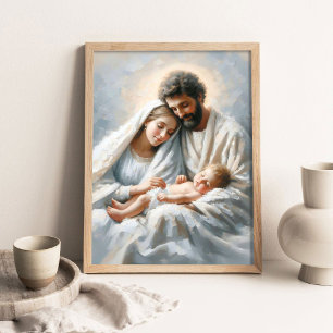 Poster A Sagrada Família, Pintura Cristã, Arte da Nativid
