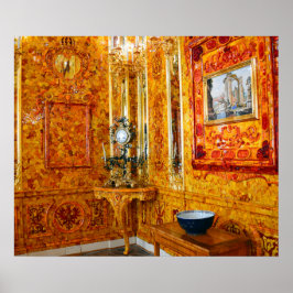 Póster A Sala Amber no Palácio de Catherine, Rússia
