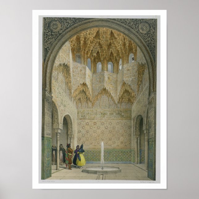 Póster A Sala das Abencerragens, Alhambra, Granad (Frente)
