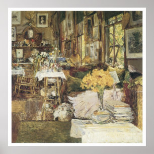 Póster A sala das flores, Childe 1894 Hassam
