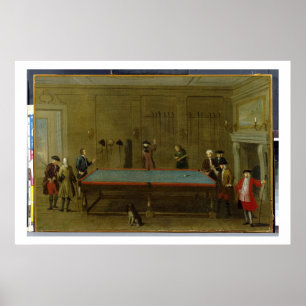 Poster A sala de bilhar (óleo em canvas)