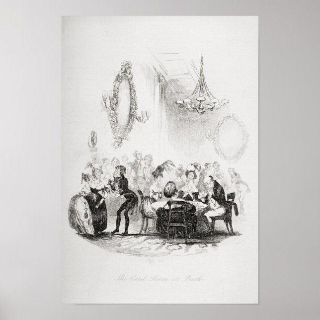 Póster A sala de cartas em Bath (Frente)