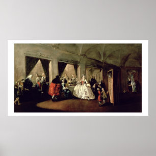 Poster A sala de estar do convento de San Zaccaria (óleo