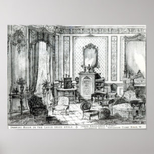 Póster A sala de estar no Louis apreende o estilo