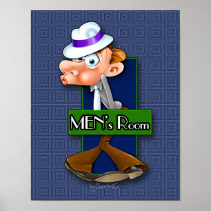 Póster A sala de homens original assina dentro o tema