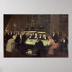 Póster A sala do jogo no casino, 1889
