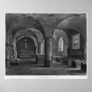 Póster A sala do século XIII, monumentos do DES de Musee