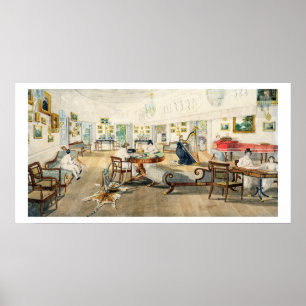 Póster A sala do verão na casa do artista em Patna,