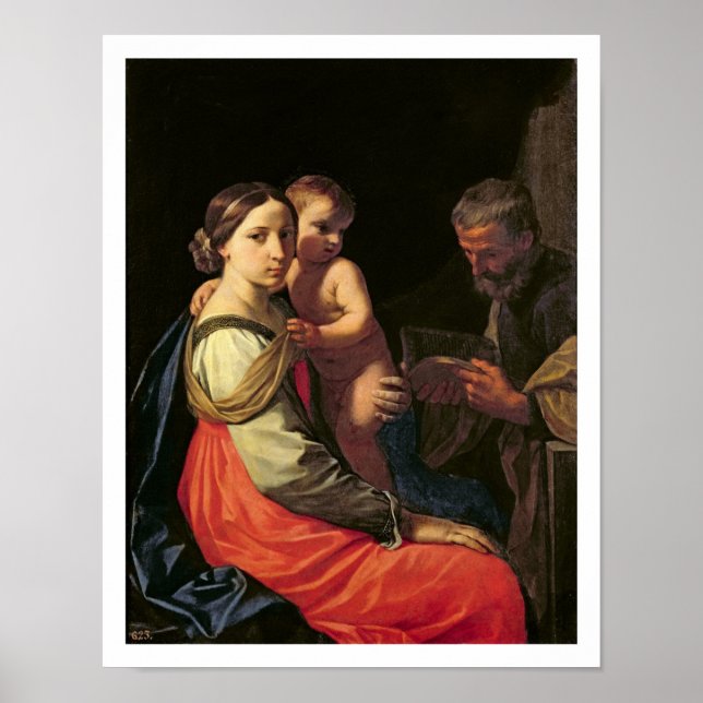 Póster A Santa Família (óleo na canvas) 2 (Frente)