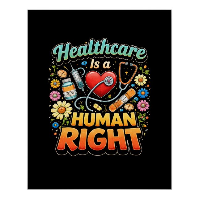 Póster A Saúde é um Direito Humano (Frente)
