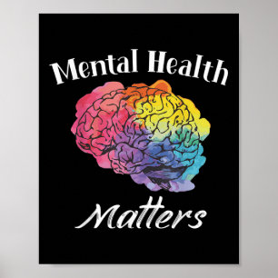 Poster A Saúde Mental Termina O Stigma Mental Health Awar