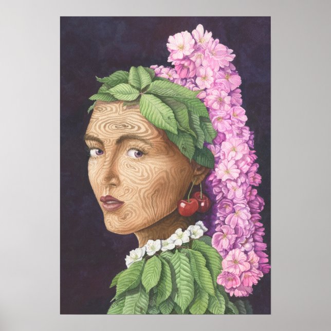 Poster A seca com o brinco de cereja (Frente)