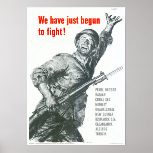 Poster A Segunda Guerra Mundial que acabamos de começar a