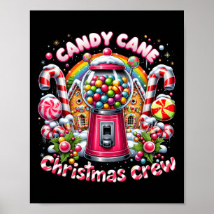 Poster A Segurança Do Doces Da Tripulação Do Candy Cane D