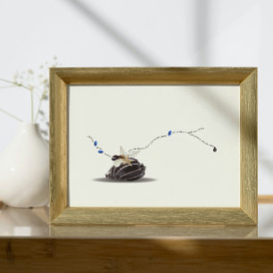 Poster A Sena de Vida e a Colagem de Marfim