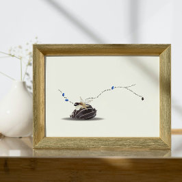 Poster A Sena de Vida e a Colagem de Marfim