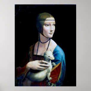 Poster A Senhora com um Ermine, Leonardo da Vinci