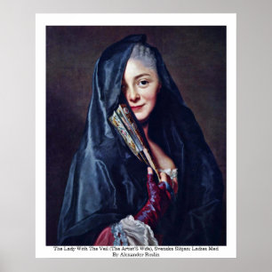 Póster A senhora Com Véu (esposa dos artistas)