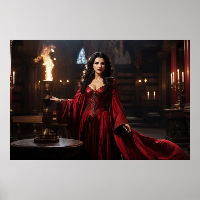 Poster A Senhora de Magick (Frente)