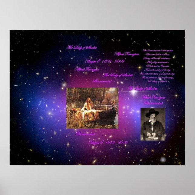 Poster A Senhora de Shalott (Frente)