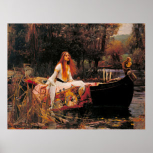 Poster A Senhora de Shalott (Beleza Medieval)