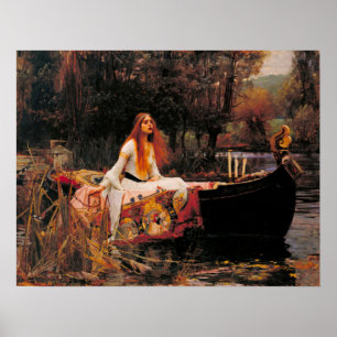 Poster A Senhora de Shalott John William Waterhouse
