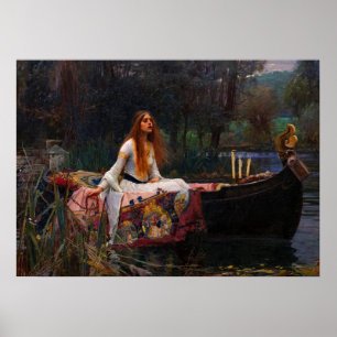 Poster A Senhora de Shalott por John William Waterhouse