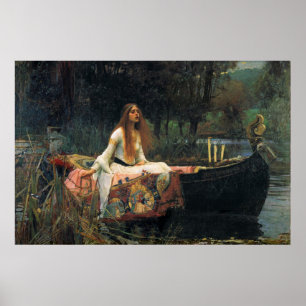 Poster A Senhora de Shalott, por John William Waterhouse