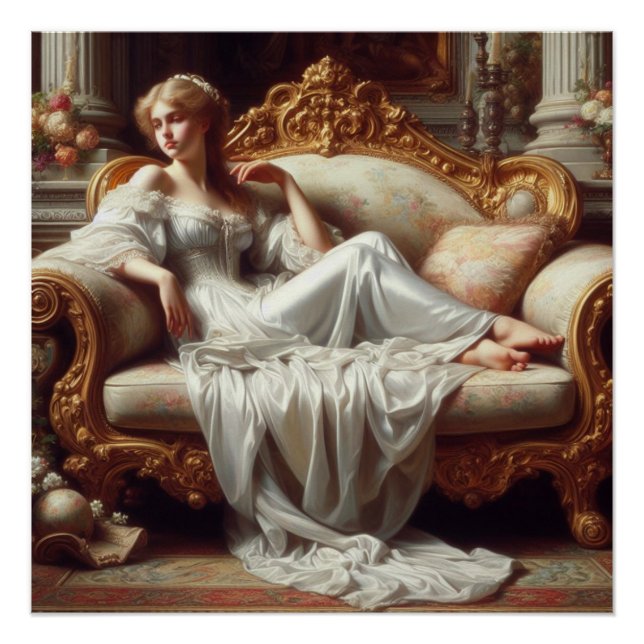 Póster A senhora descansando (Frente)